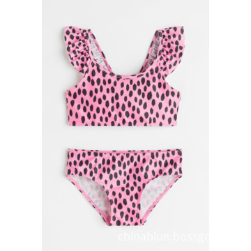 Girl's fashion print swimwear bikini